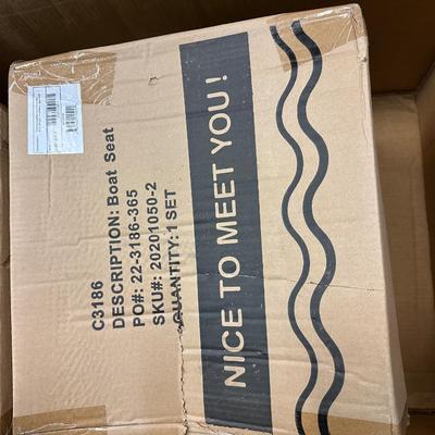 PR OF NEW REPLACEMENT BOAT SEATS