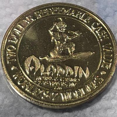 Vintage Aladdin Resort & Casino $2 Slot Gaming Token Las Vegas Nevada (Eiffel Tower) Choice BU Condition. FREE DOMESTIC SHIPPING.