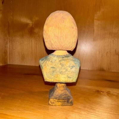CARVING OF A LADY BUST BY AWH