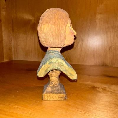 CARVING OF A LADY BUST BY AWH