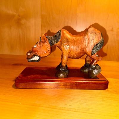 CARVED HORSE BY AWH