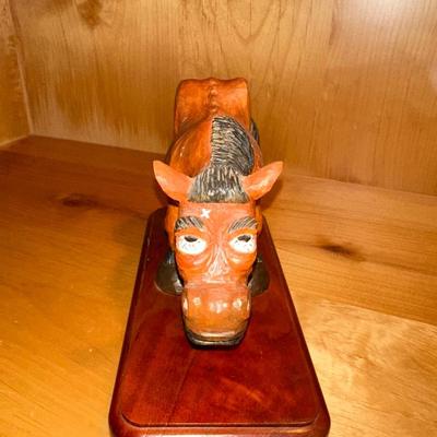 CARVED HORSE BY AWH