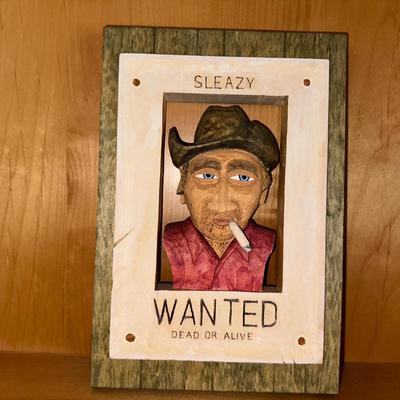 HAND CARVED "SLEAZY" BY AWH