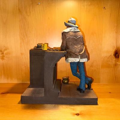 MICHAEL GARMAN SCULPTURE AND HORSE STATUE