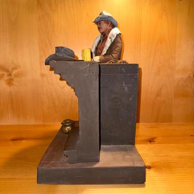 MICHAEL GARMAN SCULPTURE AND HORSE STATUE