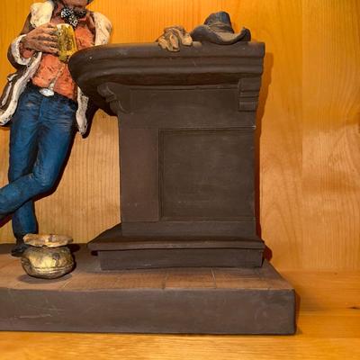 MICHAEL GARMAN SCULPTURE AND HORSE STATUE