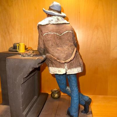 MICHAEL GARMAN SCULPTURE AND HORSE STATUE
