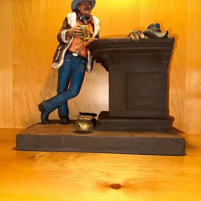 MICHAEL GARMAN SCULPTURE AND HORSE STATUE