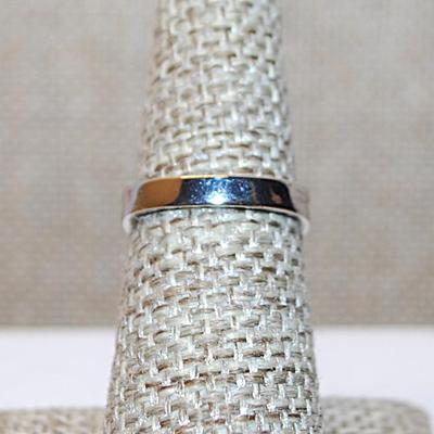 Size 6 Marked .925 Blue-Winged Yellow& Black Wasp Ring on a Silver Band (4.0g)