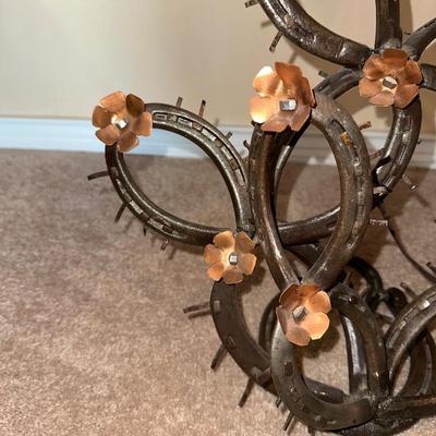 WROUGHT IRON CACTUS STYLE BASE TABLE LAMP