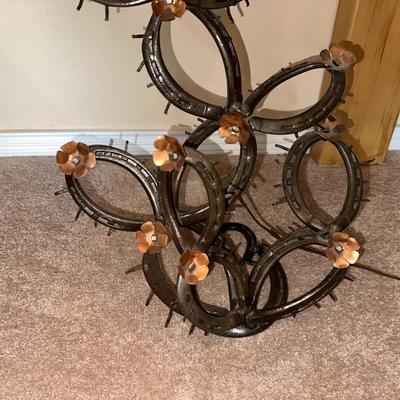 WROUGHT IRON CACTUS STYLE BASE TABLE LAMP