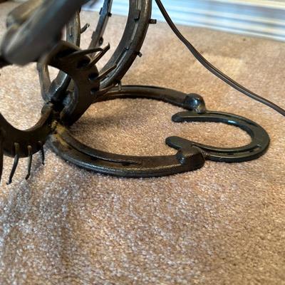WROUGHT IRON CACTUS STYLE BASE TABLE LAMP