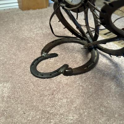 WROUGHT IRON CACTUS STYLE BASE TABLE LAMP