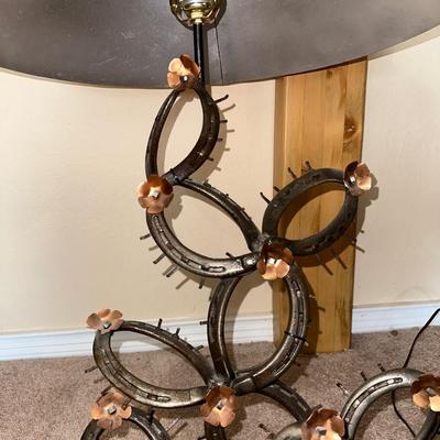 WROUGHT IRON CACTUS STYLE BASE TABLE LAMP