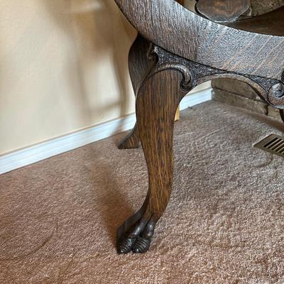 ANTIQUE CARVED ARM CHAIR FIT FOR THE KING OR QUEEN IN YOUR HOME