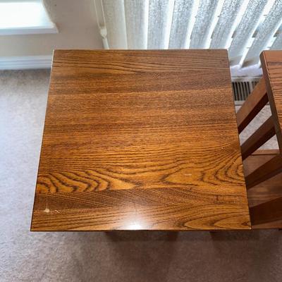 2 MISSION STYLE SIDE TABLES