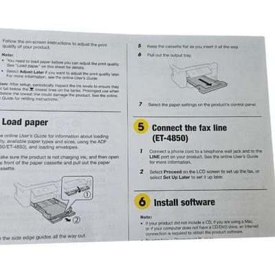 Epson Printer with Black Desk Lamp