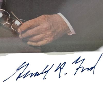 President Gerald Ford Signed Photo 8 x 10