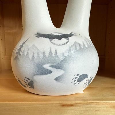 NAVAJO HANDCRAFTED WEDDING VASE BY M. MARYBOY