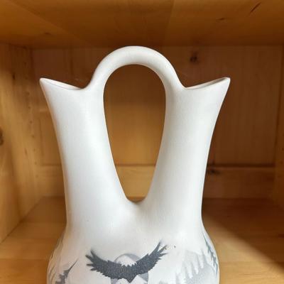 NAVAJO HANDCRAFTED WEDDING VASE BY M. MARYBOY