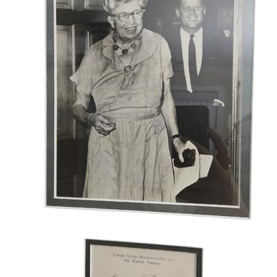 Eleanor Roosevelt Autograph and Photo