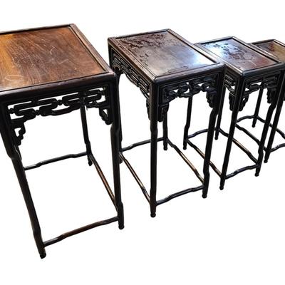 Antique Chinese Blackwood Tables, Circa 1850