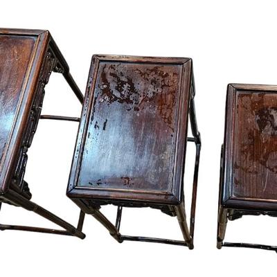 Antique Chinese Blackwood Tables, Circa 1850