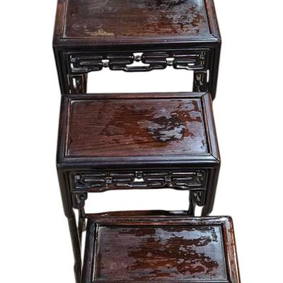 Antique Chinese Blackwood Tables, Circa 1850