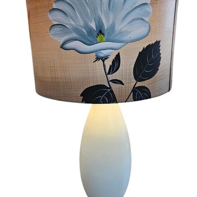 Drum Glass Table Lamp