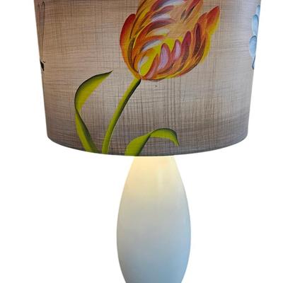 Drum Glass Table Lamp