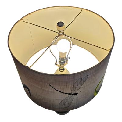 Drum Glass Table Lamp