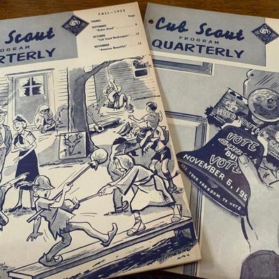 Fall 1955 & 1956 Cub Scouts Quarterly Newsletters BSA Boy Scouts