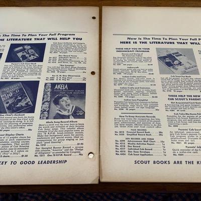 Fall 1955 & 1956 Cub Scouts Quarterly Newsletters BSA Boy Scouts