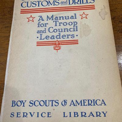 1942 Customs & Drills Boy Scouts Troop Leaders Patriotic Guide