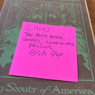 1929 Boy Scouts Rally Demonstration Guide