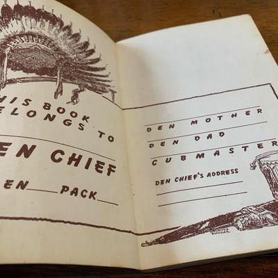1954 Golden Chief Cub Scouts Den Book Norman Rockwell Art Cover BSA