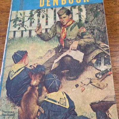 1954 Golden Chief Cub Scouts Den Book Norman Rockwell Art Cover BSA