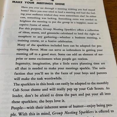 1973 Boy Scouts Meeting Idea Guide BSA