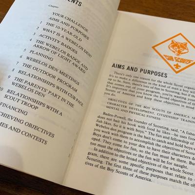 1979 Webelos Den Leaders Boy Scouts of America Book