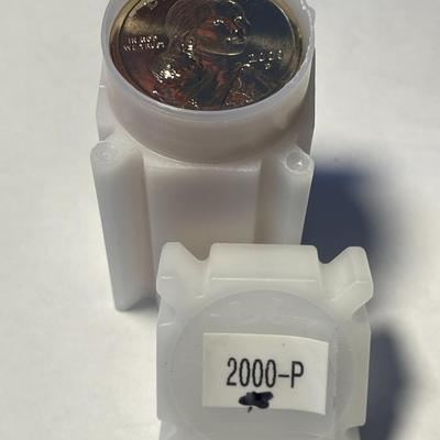 CHOICE BU ROLL OF (25) 2000-P BRILLIANT UNCIRCULATED/PL SACAGAWEA DOLLARS ORIGINAL! FREE DOMESTIC SHIPPING.