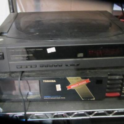 Toshiba Video Cipher II Satellite Receiver Model TRX-100 JVC XL-R86 Compact Disc Automatic Changer