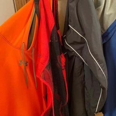 Light outdoor wear, hats, cabinet with gloves
