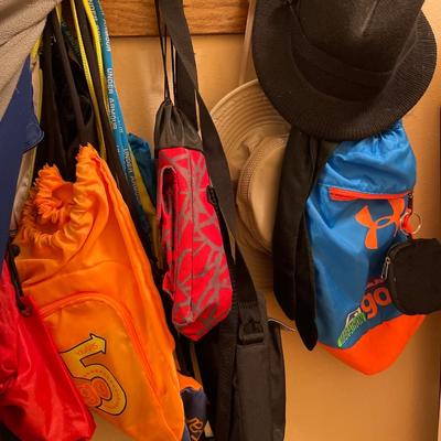 Light outdoor wear, hats, cabinet with gloves
