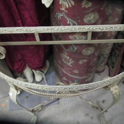 Metal & Wood Console Table