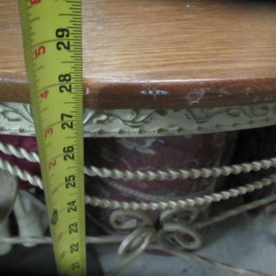 Metal & Wood Console Table