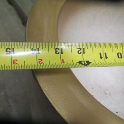 Approx 36" Tall Gold Tone Metal Planter Pot