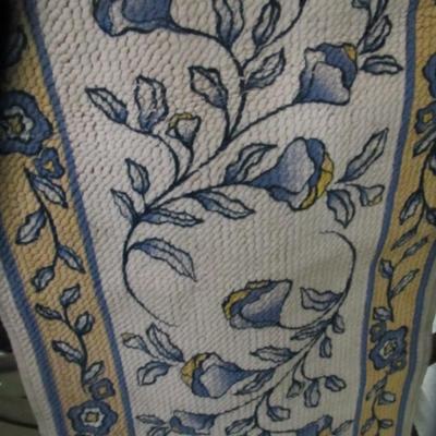 Signed Floral Mat 22" x 41"