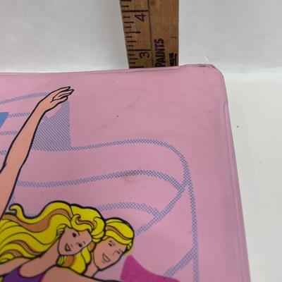Barbie 1988 Vintage Pink Fold Out Rare Carrying Case Ballerina #2071-9991