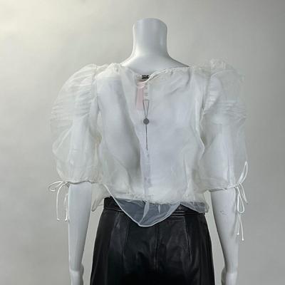303 RIFD 'For Love and Lemons' Elodie Organza Blouse Size LG