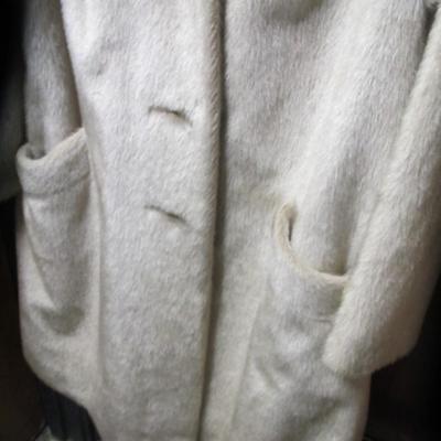 Vintage 60s La France Russel Taylor Brown and Tan Faux Fur Coat Large